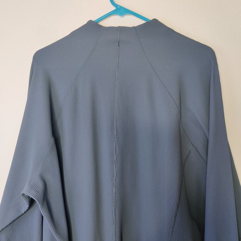 Athleta Slate Blue Full-Zip Ribbed Jacket - Picture 7 of 11